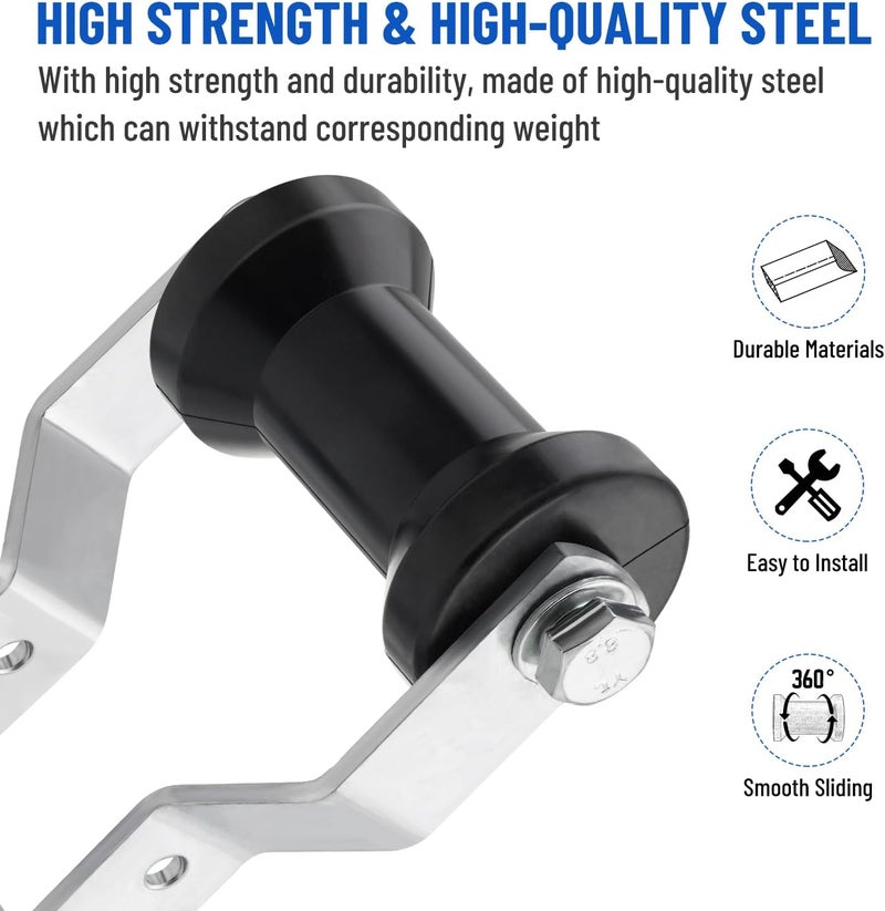 Venussar 4inch/5inch Adjustable Keel Roller with Panel Bracket Assembly - Image 3